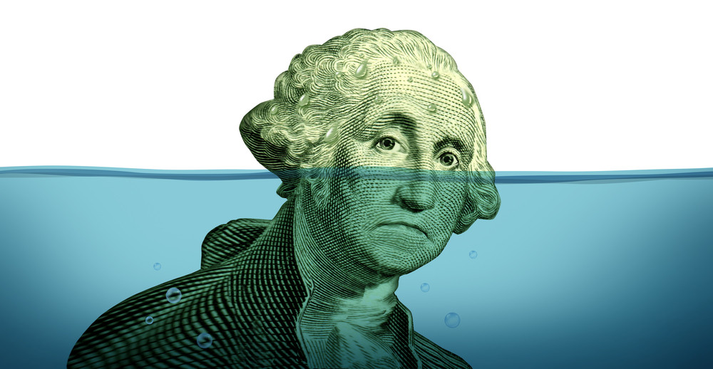 George Washington underwater