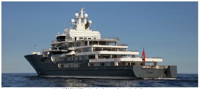 His US$250 Million Yacht, Source: Super Yacht Fan