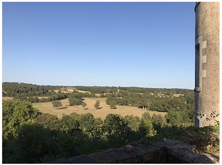 View of the Benaize valley from the castle ramparts