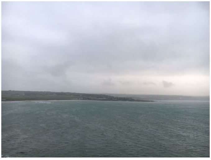 Stormy weather on the Irish coast