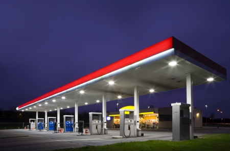 petrol station