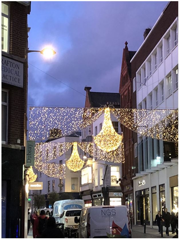 Bill shares the view of Dublin’s Grafton Street